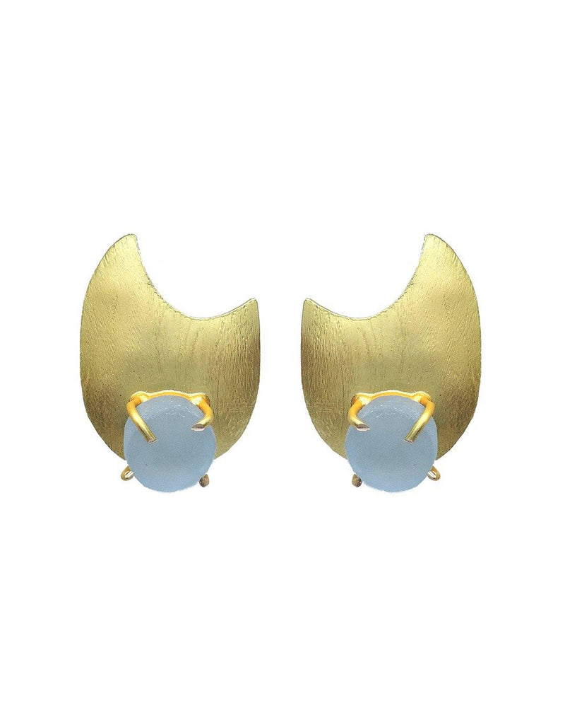 Blue Onyx Shard Earrings