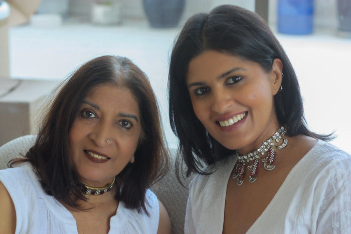 Chandra-Varsha Choker (Ruby Tassels)from Dori