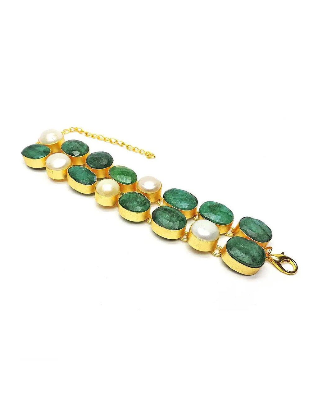 Green Leaf Bracelet / Choker- Handcrafted Jewellery from Dori