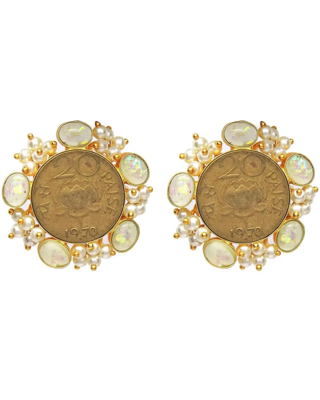 Coin Sphere Earrings- Handcrafted Jewellery from Dori