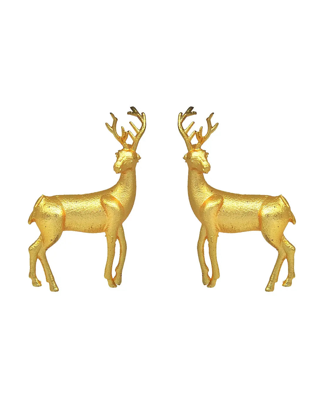 Deer Earrings - Statement Earrings - Gold-Plated & Hypoallergenic - Made in India - Dubai Jewellery - Dori