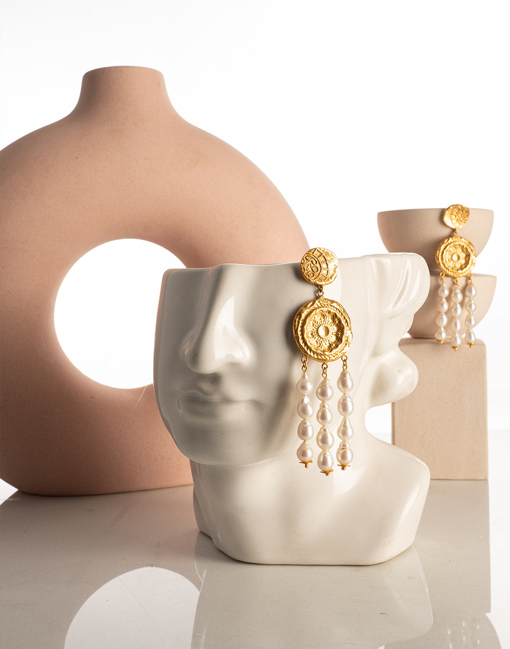 Dream Catcher Earrings - Statement Earrings - Gold-Plated & Hypoallergenic Jewellery - Made in India - Dubai Jewellery - Dori