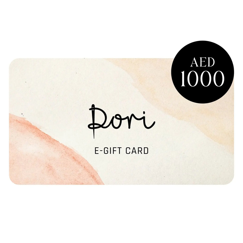 E-Gift Card (AED 1000)- Handcrafted Jewellery from Dori