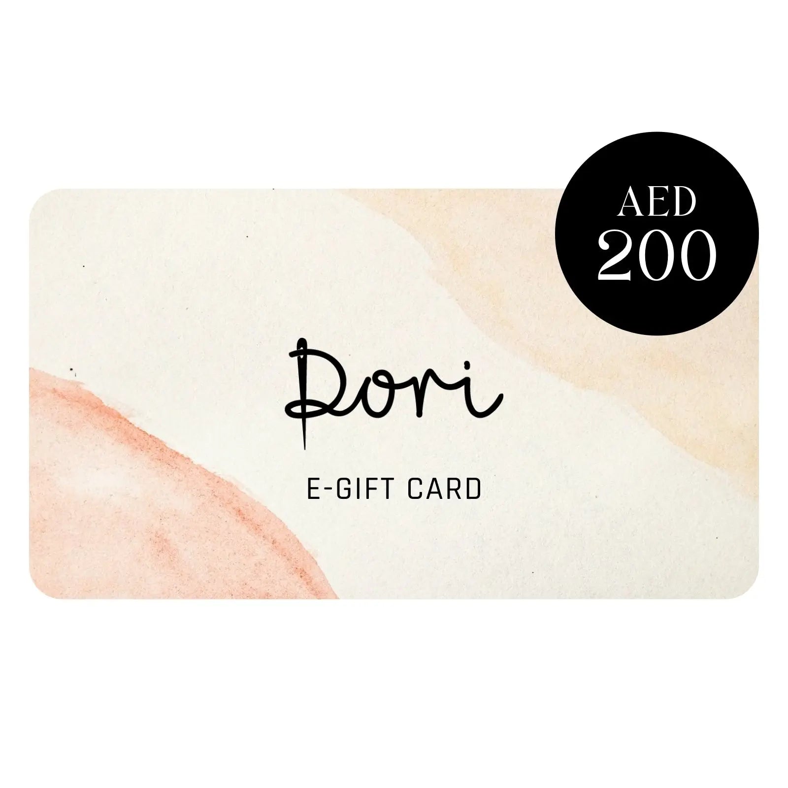 E-Gift Card (AED 200)- Handcrafted Jewellery from Dori