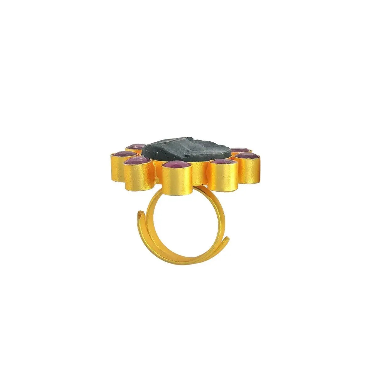 Flora Ring (Obsidian)