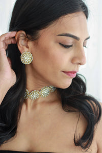 Floral Kundan Choker Necklacefrom Dori