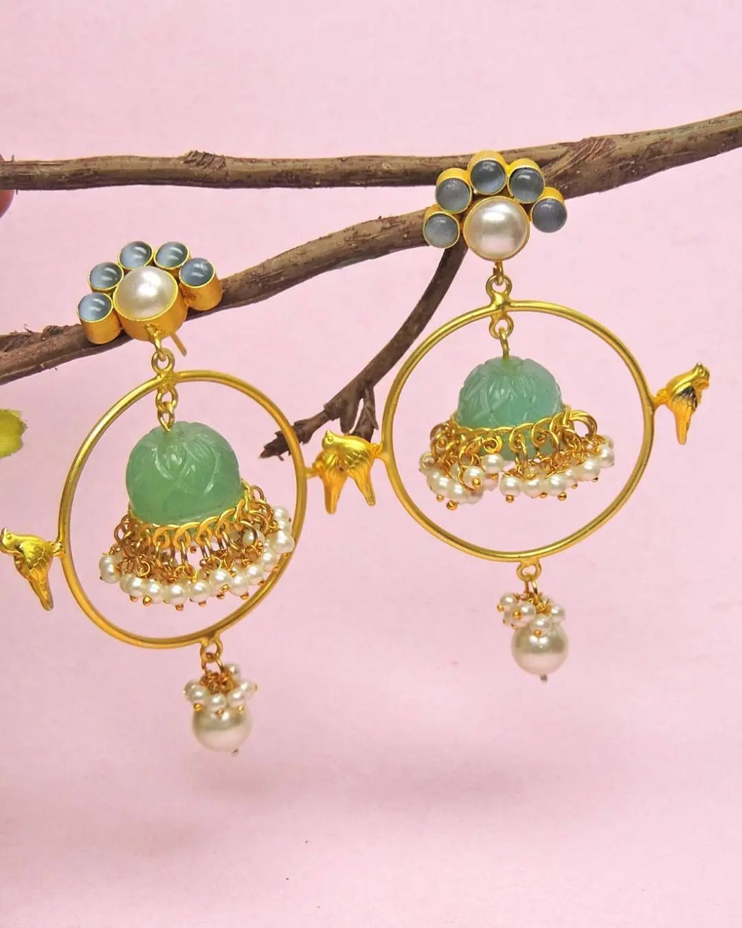 Gaelle Gold Earrings | Rose & Forest