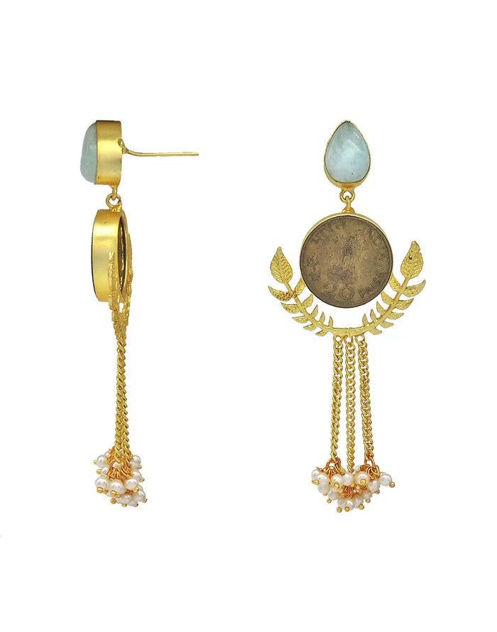 Grecia Earrings - Statement Earrings - Gold-Plated & Hypoallergenic - Made in India - Dubai Jewellery - Dori