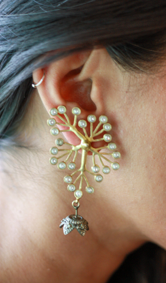 Sunehra Firework Jhumka Earrings