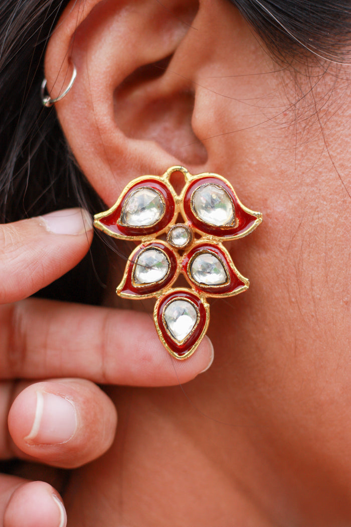 Rang Rasa Kundan Studs