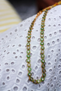Meera Green Kundan Strand Necklace