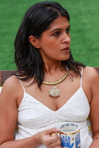 Noor Pearl Jadau Statement Necklace