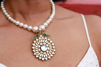 Mayura Pearl Peacock Pendant Necklace