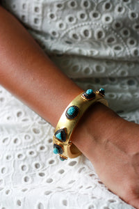 Neelam Turquoise Stone Cuff