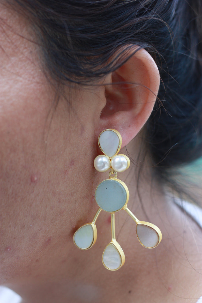 Aqua Mother of Pearl Cascade