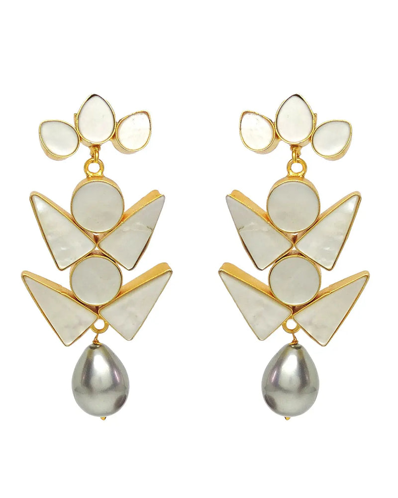 Idina Pearl Earrings- Handcrafted Jewellery from Dori