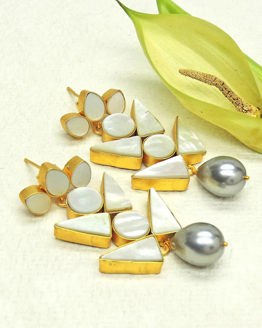 Idina Pearl Earrings- Handcrafted Jewellery from Dori