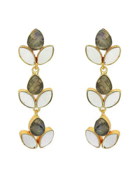 Labradorite Vine Earrings- Handcrafted Jewellery from Dori