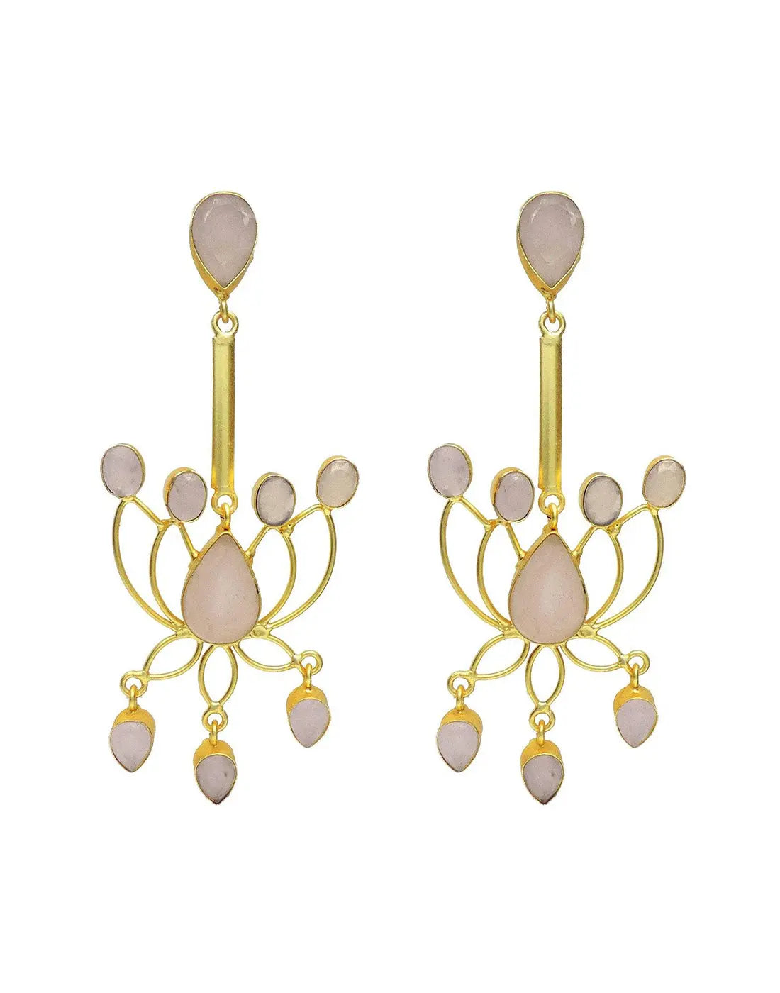 Lotus Danglers- Handcrafted Jewellery from Dori