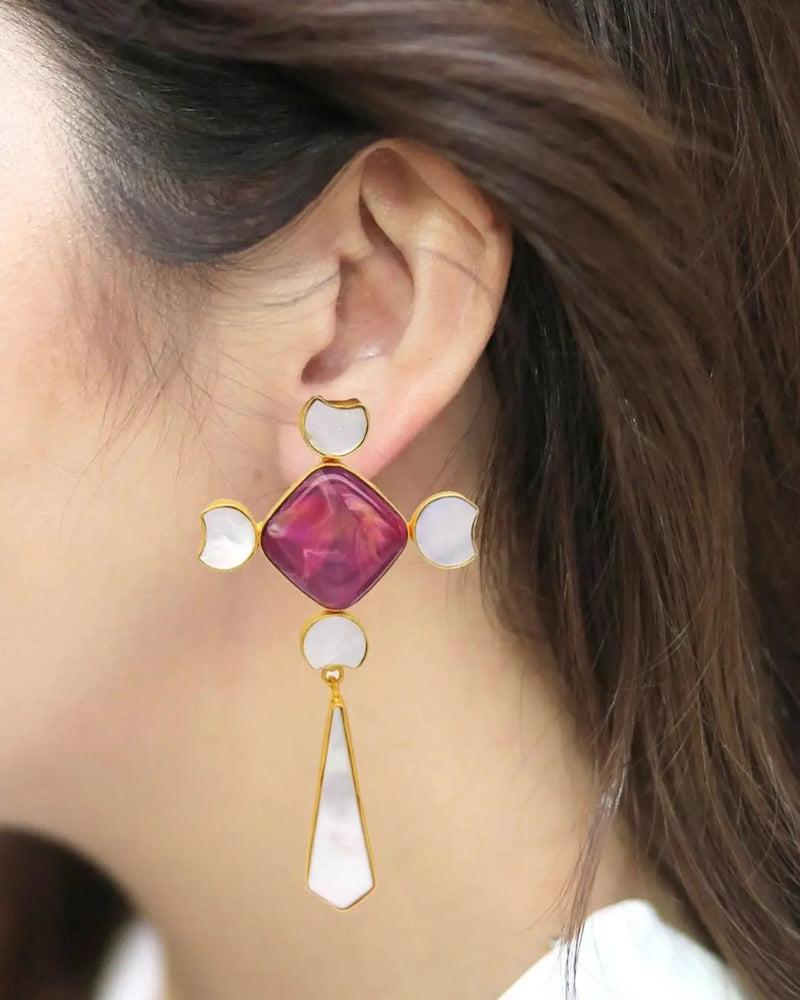 Mayumi Earrings- Handcrafted Jewellery from Dori