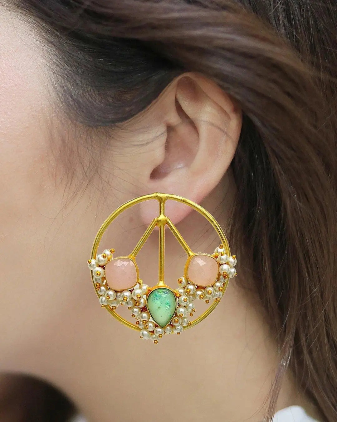 Medalion Earrings- Handcrafted Jewellery from Dori
