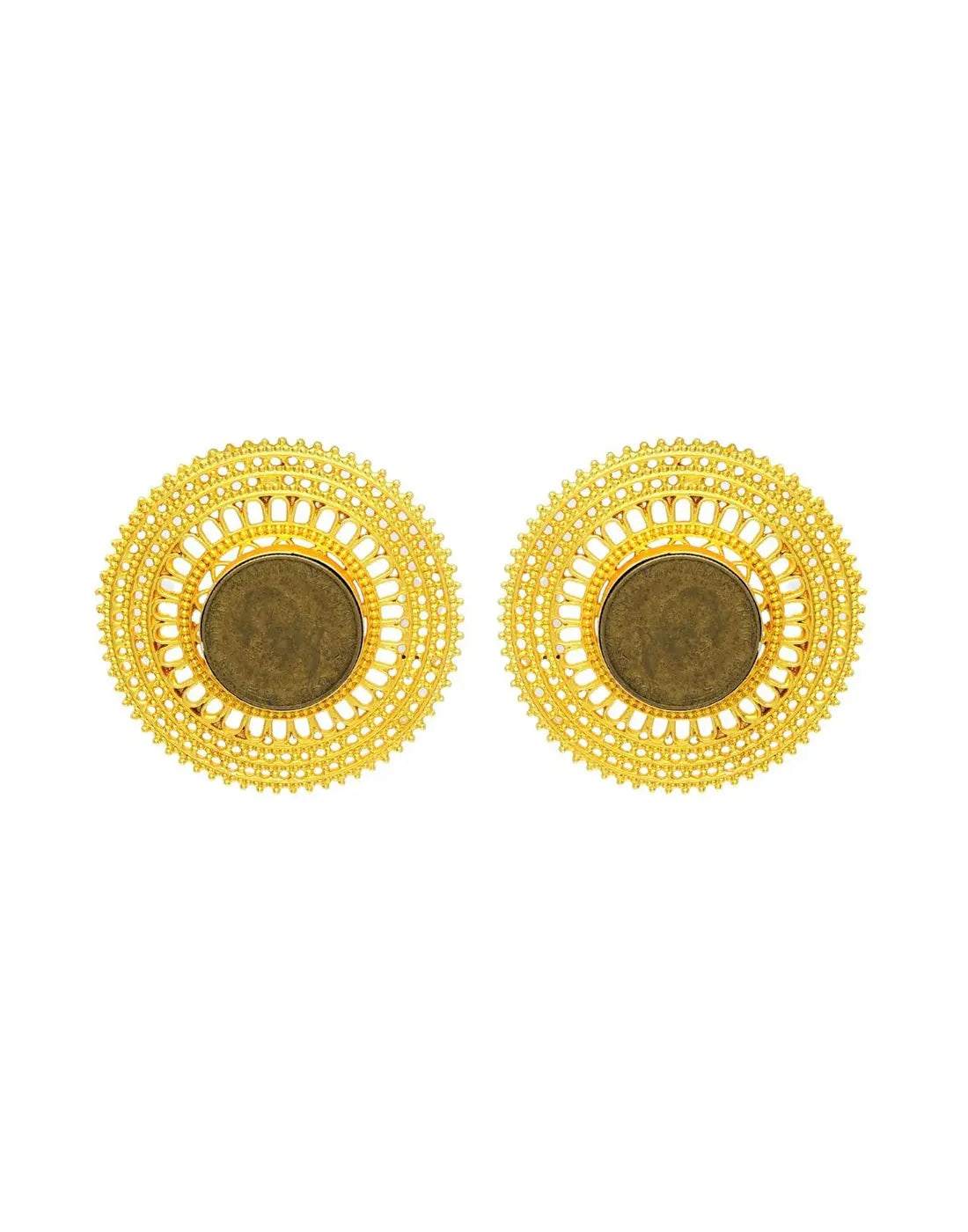 Megara Coin Earrings- Handcrafted Jewellery from Dori