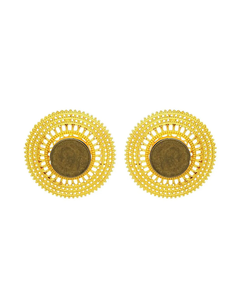 Megara Coin Earrings- Handcrafted Jewellery from Dori
