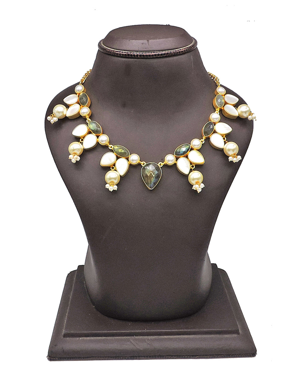 Labradorite & Pearl Necklace