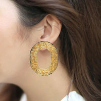 Oval Mesh Earrings