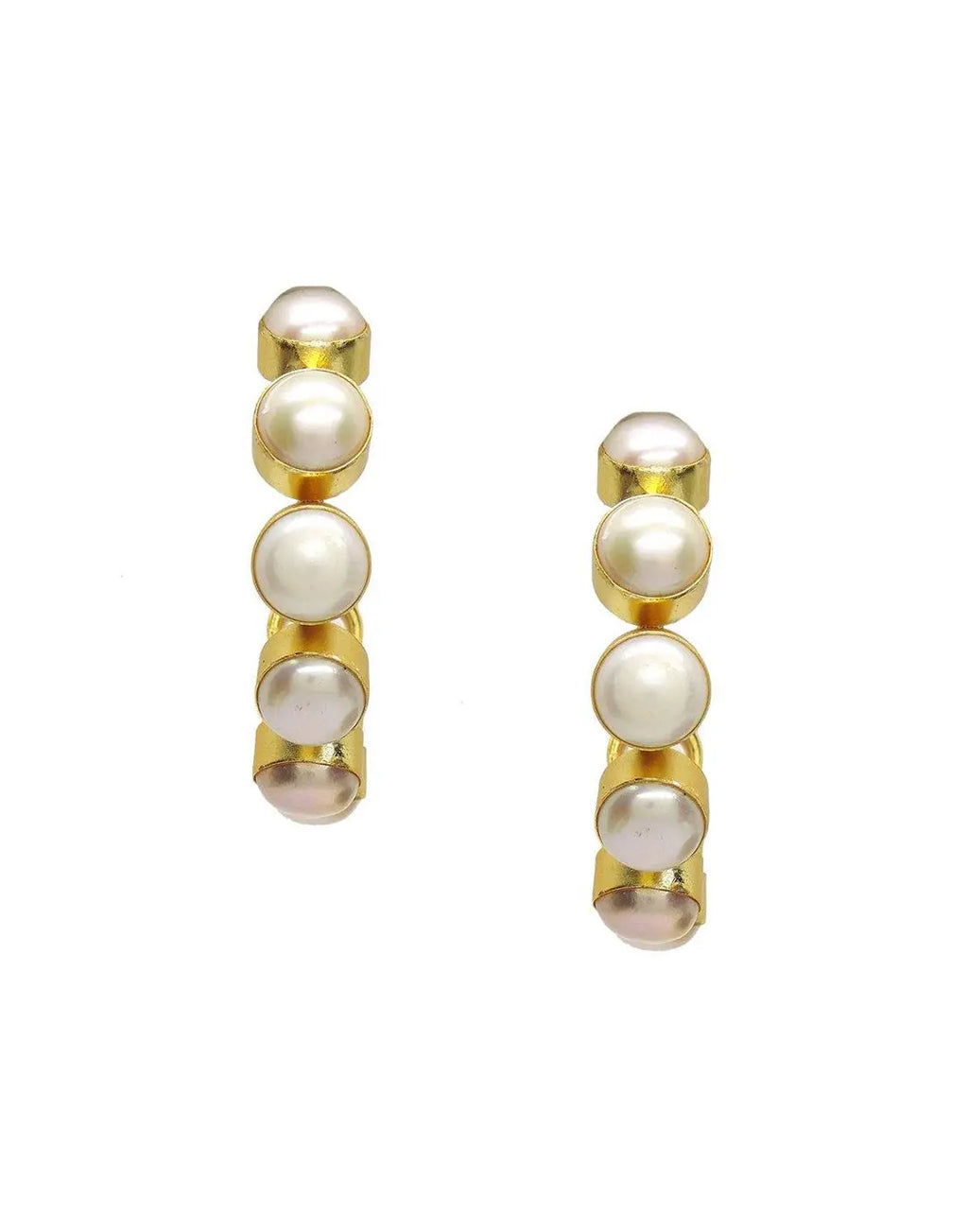 Pearl Hoops- Handcrafted Jewellery from Dori