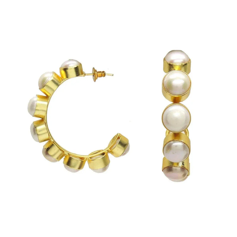 Pearl Hoops