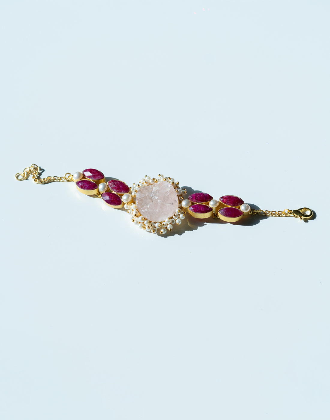 Rose & Haathi Bracelet- Handcrafted Jewellery from Dori