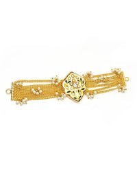 Shield Kundan Bracelet- Handcrafted Jewellery from Dori