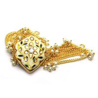 Shield Kundan Bracelet