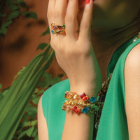 Vintage Inspired Ring - Statement Rings - Gold-Plated & Hypoallergenic Jewellery - Made in India - Dubai Jewellery - Dori