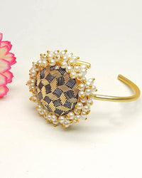 Zardosi Bloom Cuff- Handcrafted Jewellery from Dori