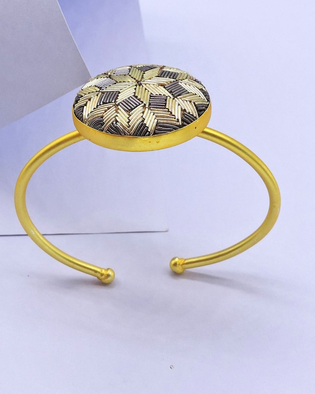 Zardosi Classic Cuff - Bracelets & Cuffs - Handcrafted Jewellery - Made in India - Dubai Jewellery, Fashion & Lifestyle - Dori