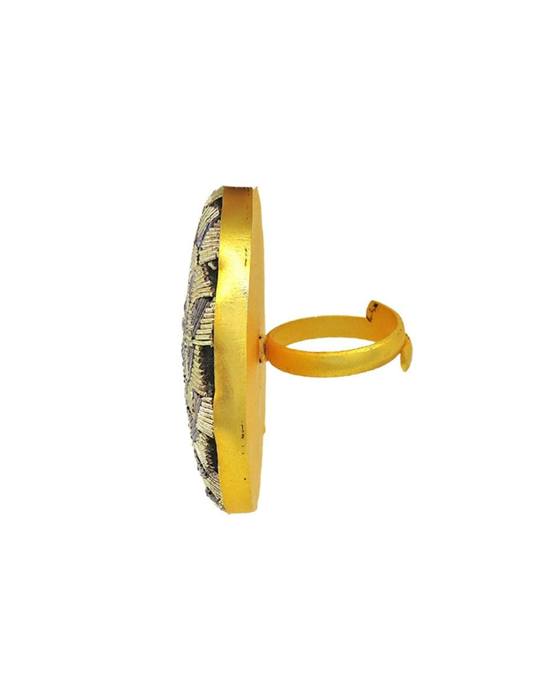 Zardosi Classic Ring - Rings - Handcrafted Jewellery - Made in India - Dubai Jewellery, Fashion & Lifestyle - Dori