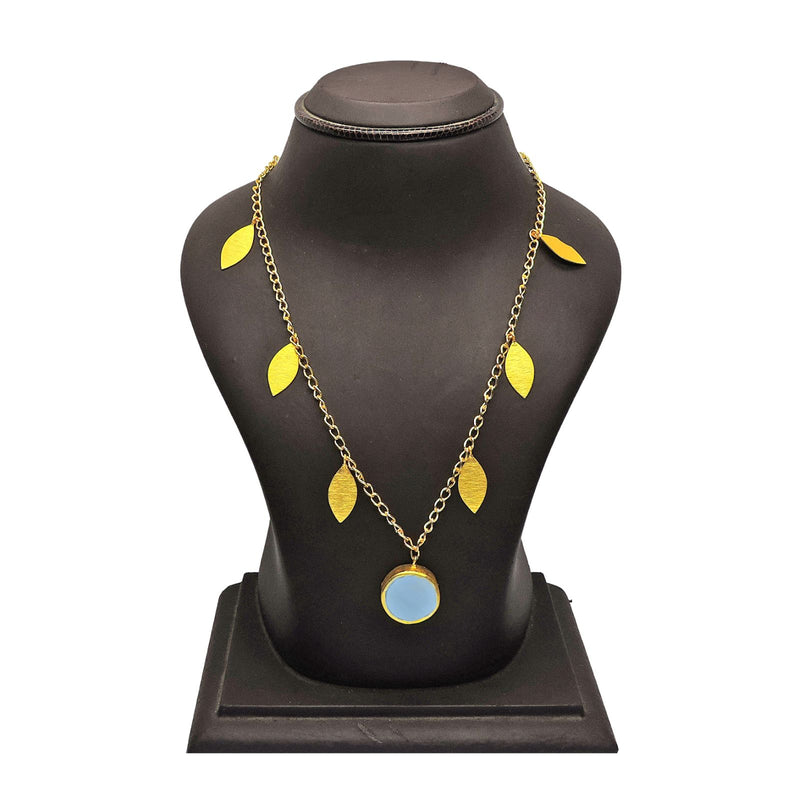 Eliana Necklace in Blue Onyx - Necklaces - Handcrafted Jewellery - Made in India - Dubai Jewellery, Fashion & Lifestyle - Dori