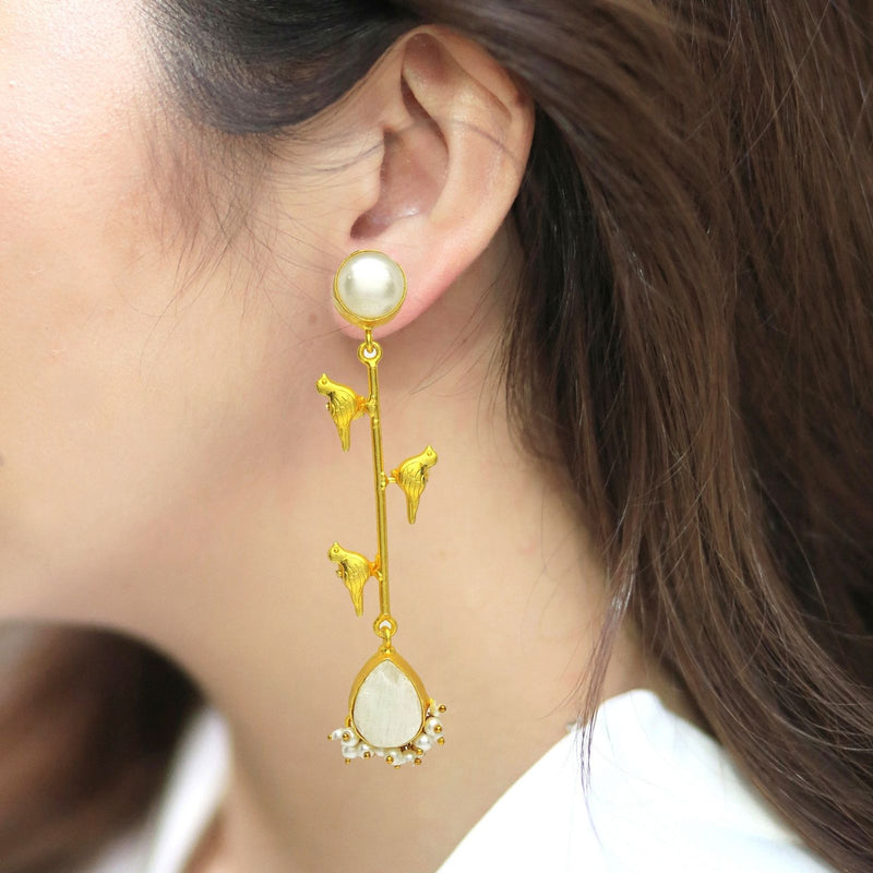 Shiro Earrings - Earrings - Handmade Jewellery - Dori