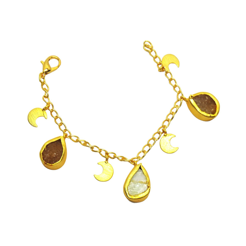 Lunar Bracelet in Mint - Bracelets & Cuffs - Handcrafted Jewellery - Made in India - Dubai Jewellery, Fashion & Lifestyle - Dori