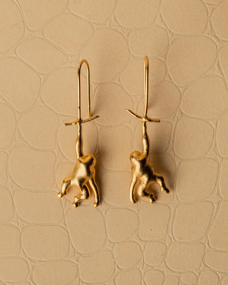 Frilla (Gorilla) Earrings - Earrings - Handcrafted Jewellery - Made in India - Dubai Jewellery, Fashion & Lifestyle - Dori