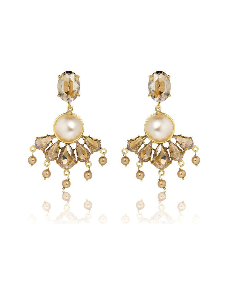 Pearl Luxe Danglers - Earrings - Handcrafted Jewellery - Made in India - Dubai Jewellery, Fashion & Lifestyle - Dori