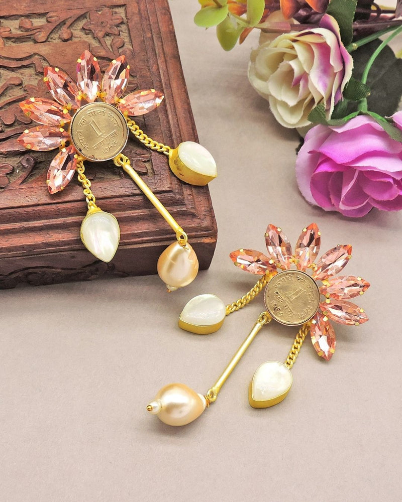 Paisley Earrings (Ivory) - Earrings - Handcrafted Jewellery - Made in India - Dubai Jewellery, Fashion & Lifestyle - Dori