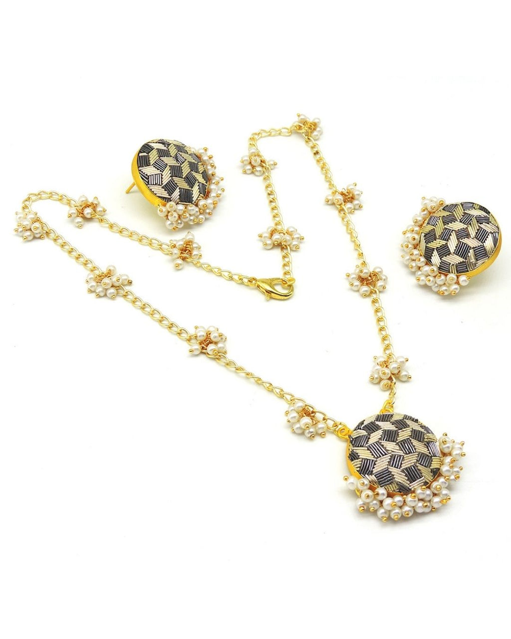 Zardosi Crown Necklace - Necklaces - Handcrafted Jewellery - Made in India - Dubai Jewellery, Fashion & Lifestyle - Dori
