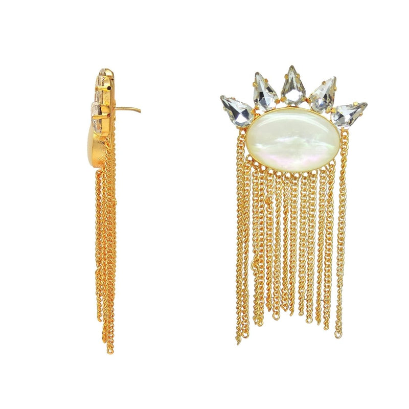 Blanc Tassel Earrings - Earrings - Handcrafted Jewellery - Dori