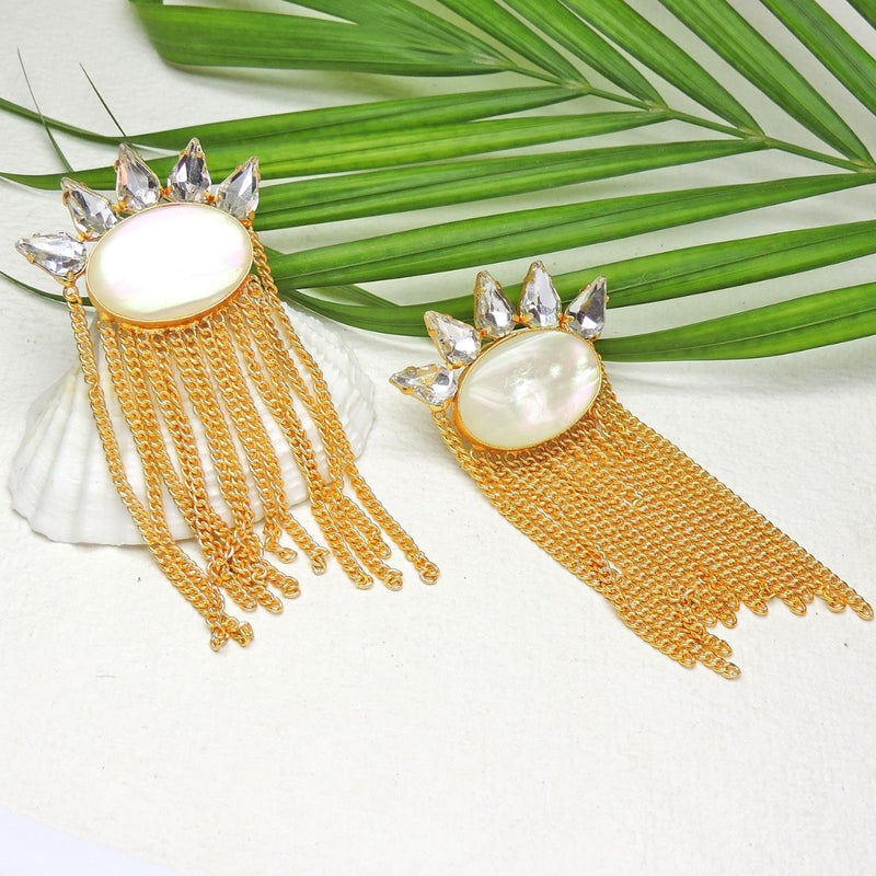 Blanc Tassel Earrings - Earrings - Handcrafted Jewellery - Dori