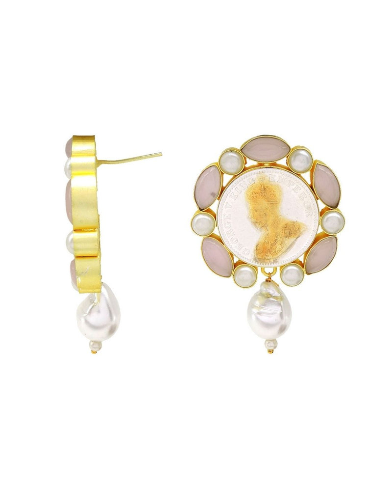 Oracle Pearl Danglers - Earrings - Handcrafted Jewellery - Made in India - Dubai Jewellery, Fashion & Lifestyle - Dori