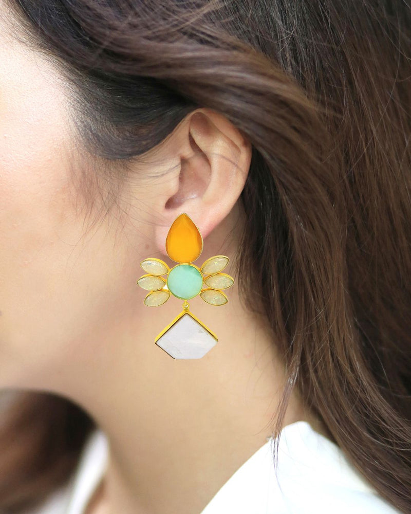 Vasiliki Earrings - Earrings - Handcrafted Jewellery - Made in India - Dubai Jewellery, Fashion & Lifestyle - Dori