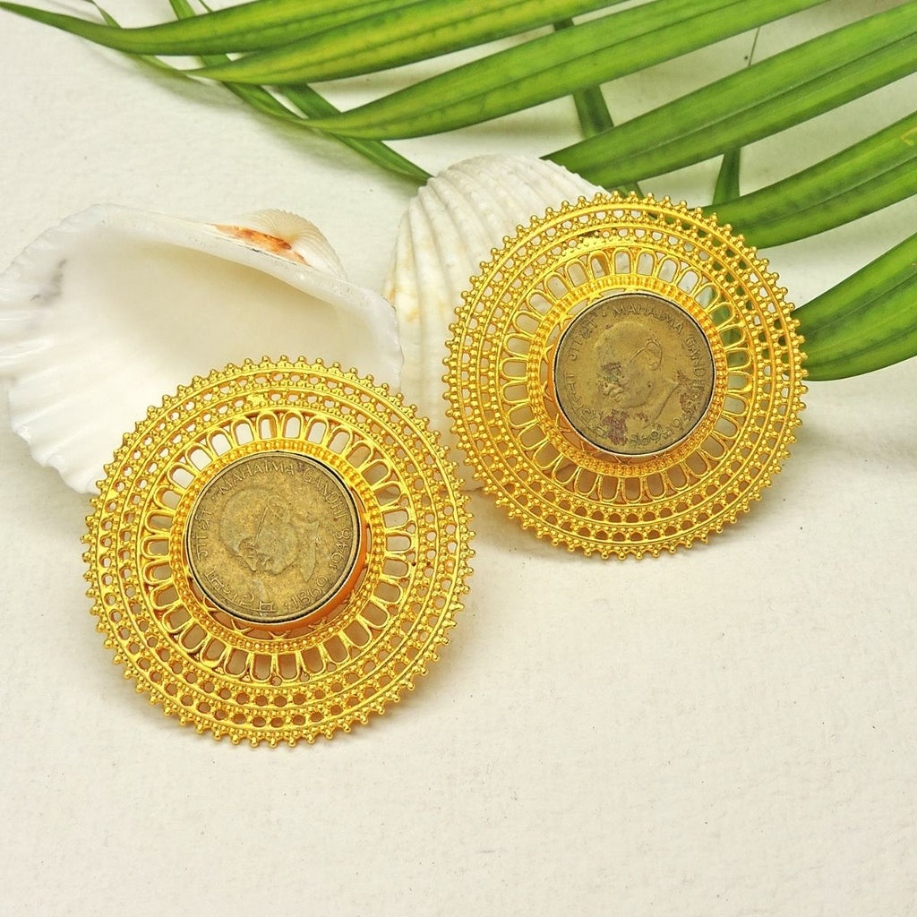 Megara Coin Earrings - Earrings - Handcrafted Jewellery - Dori